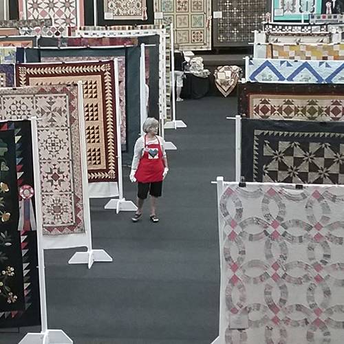 Overlook of the 25th Annual Quilt Show held in 2018